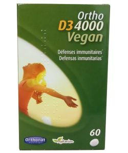 Ortho D3 4000 Vegan, 60 comprimés